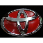 LOGO TOYOTA RED โลโก้ติดรถยนต์ โตโยต้า แดง